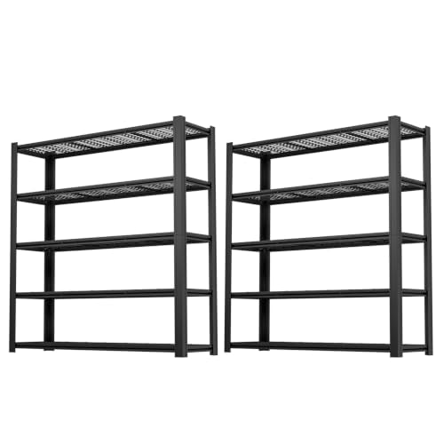 Garage Shelving, Heavy Duty Storage Shelves Metal Shelf Unit Adjustable Industrial Storage Racks for Shop,Warehouse,Basement (84 * 55 * 24.1) - size: 84 * 55 * 24.1