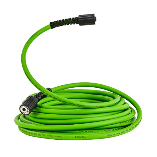 PWACCS Pressure Washer Hose, 1/4" x 25 FT Flexible Power Washing Hose - size: 1/4'' 25ft