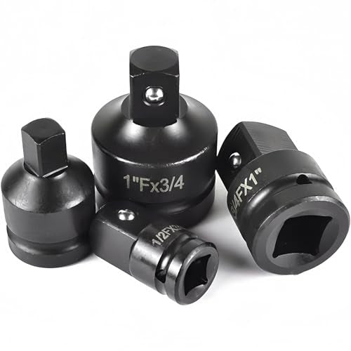 1/2" Drive (Female) x 3/4" (Male) Impact Socket Adapter, CR-MO Steel, Compatible with Air Impact Wrenches, Breaker Bars, Ratchets - size: 1/2"(F) x 3/4"(M)