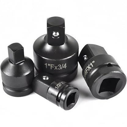 1/2" Drive (Female) x 3/4" (Male) Impact Socket Adapter, CR-MO Steel, Compatible with Air Impact Wrenches, Breaker Bars, Ratchets - size: 1/2"(F) x 3/4"(M)
