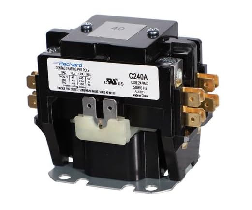 Packard 2 Pole 40 Amp 24 Volt Coil Contactor