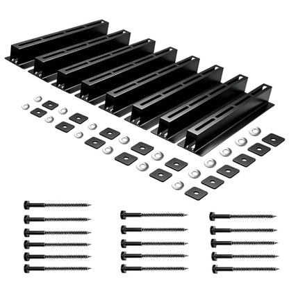 Garage Ceiling Storage Racks, Ceiling Mount Bin Holder, 8 Sets for 7 Bins - size: 8 Pack