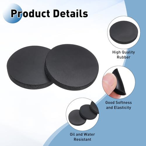 PATIKIL Rubber Solid Discs Washers 22mm OD x 3mm Thick 10 PCS - size: 22mm x 3mm
