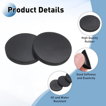 PATIKIL Rubber Solid Discs Washers 22mm OD x 3mm Thick 10 PCS - size: 22mm x 3mm
