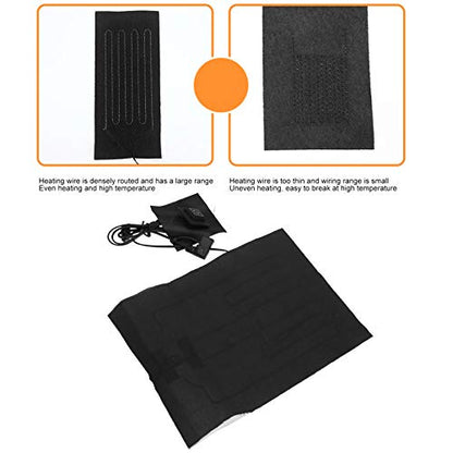Temperature Adjustable Electric Heating Sheet - USB Heating Pad for Clothes Vest - Durable Composite Fiber - 45℃ to 65℃ Adjustable Temperature - Lightweight & Waterproof