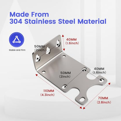 4.5" OD Amwater Stainless Steel Water Filter Housing Bracket for 10" and 20" Water Filter Housing