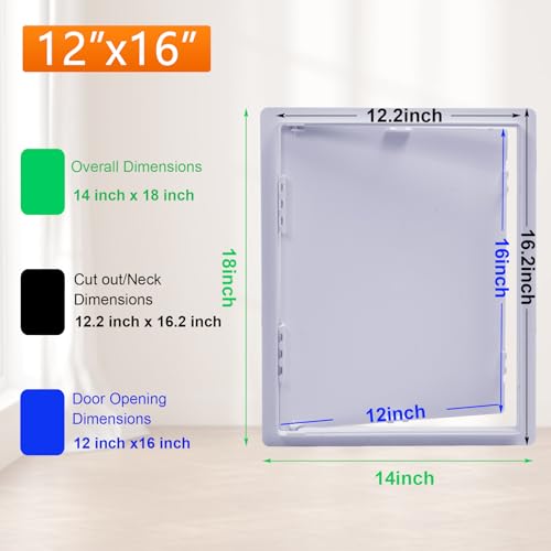 Suteck Plastic Access Panel for Drywall & Ceiling 12 x 16 Inch - size: 12 x 16 inch