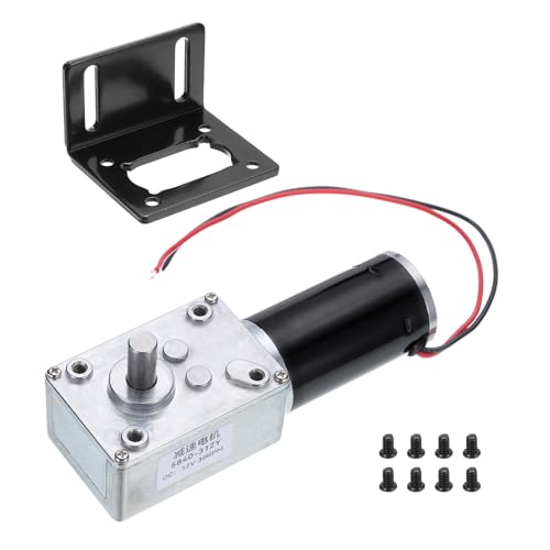 MECCANIXITY High Torque Turbine Worm Geared Motor DC 12V 8mm 30RPM - style: 30 RPM