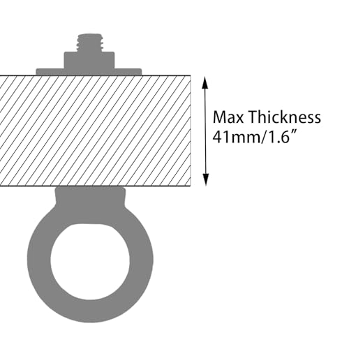 M6 Stainless Steel Eye Bolt with Nuts 4 Pack, M6 x 50mm (1/4" x 2 inch) Long Ring Shoulder Lifting Eye Bolt for Swing, Male Screw Threaded Eyebolt kit Tie Down Outdoor Indoor - size: M6x50mm (1/4"x2")