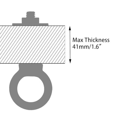 M6 Stainless Steel Eye Bolt with Nuts 4 Pack, M6 x 50mm (1/4" x 2 inch) Long Ring Shoulder Lifting Eye Bolt for Swing, Male Screw Threaded Eyebolt kit Tie Down Outdoor Indoor - size: M6x50mm (1/4"x2")
