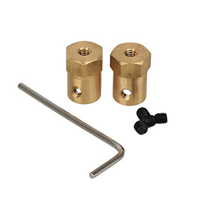 7mm for Car Wheels Tires Shaft Motor Flexible Coupling Coupler Connector Pack 2
