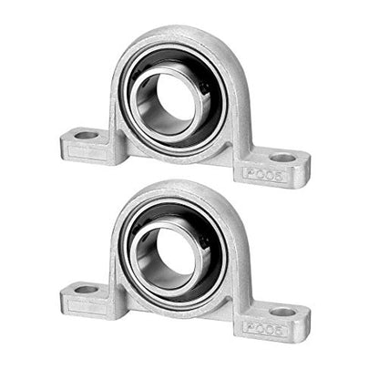 2pcs KP005 25mm Zinc Alloy Inner Ball Mounted Pillow Block Insert Bearing