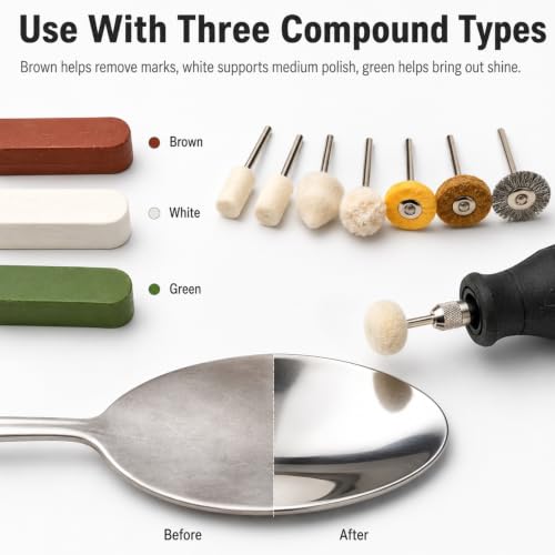 237PCS Polishing Buffing Wheel Kit Compatible with Dremel Rotary Tool
