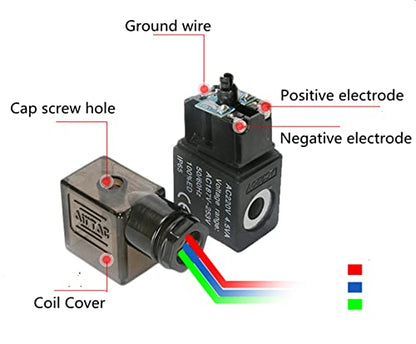 Solenoid Valve 1/4"PT Pneumatic AirTAC 4V210-08 Air 12V/24V/110V/220V Single Coil Pilot-Operated Electric 2 Position 5 Way Connection Type(4V210 PT1/4, DC12V) - size: 4V210 PT1/4, style: DC12V