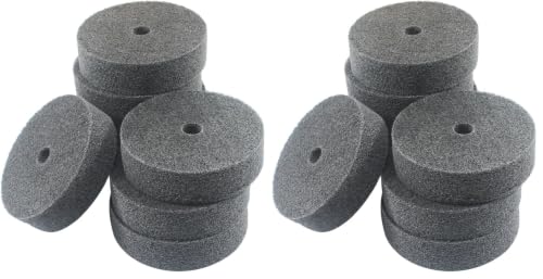 8 Pcs 3'' Abrasive Fiber Buffing Polishing Wheels (Pack of 2) - size: 3 inches (Pack of 2)