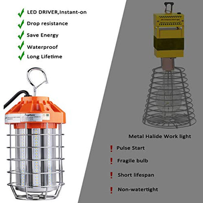 dephen 60W Temporary LED Work Light, Portable Hanging Shop Lighting