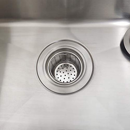 GZILA Kitchen Sink Drain Basket Only, 3-inch Basket for Kitchen Sink Strainer Replacement, Deep Cup Strainers with Handle, SUS 304 Stainless Steel - color: Stainless-steel