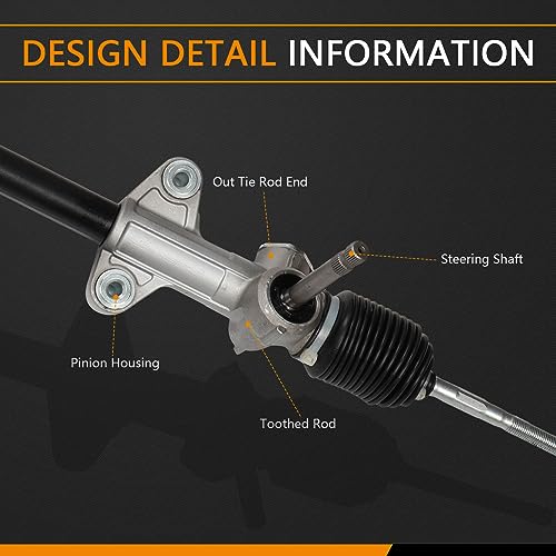 BRTEC 24-2708 Power Steering Rack and Pinion, for 1988-1991 HONDA CRX CIVIC - color: 24-2708