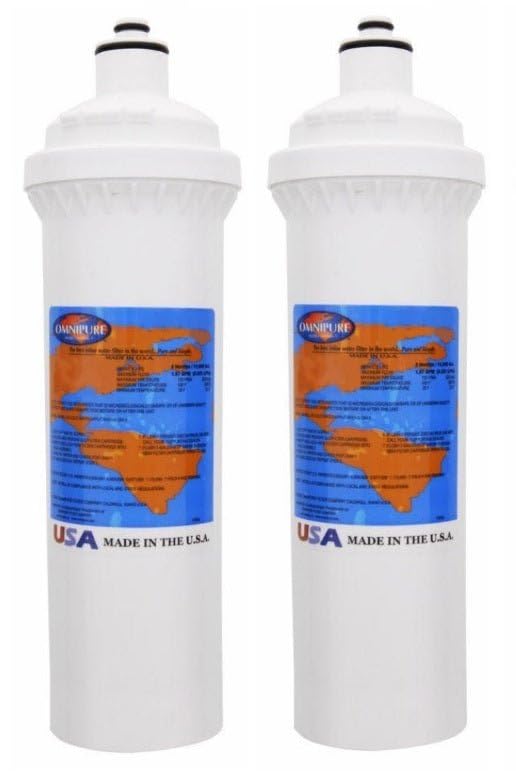 IPW Industries Inc. | Omnipure (ELF 10M-P) 10-Micron Carbon Block Filter Replacement Cartridge for Whole House Water Filter System (2 Pack)