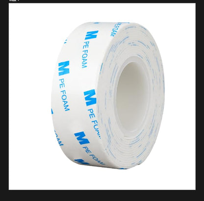 Heavy Duty Double Sided Foam Mounting Tape 0.4 Inch by 10 Feet Roll Waterproof Removable with Industrial Strength Adhesive for Picture Hanging Wall Mounting Automotive Trim DIY Crafts Projects