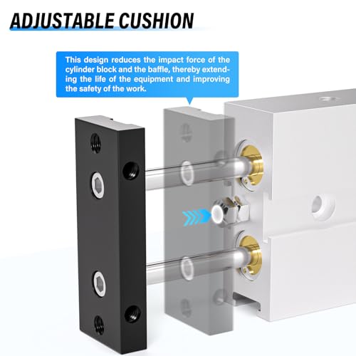 TAILONZ TN10-50 10mm x 50mm Double-Rod Cylinder - size: Bore:10mm Stroke:50MM