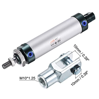 MECCANIXITY Pneumatic Air Cylinder MAL32X75 32mm Bore 75mm Stroke - size: 32X75 mm