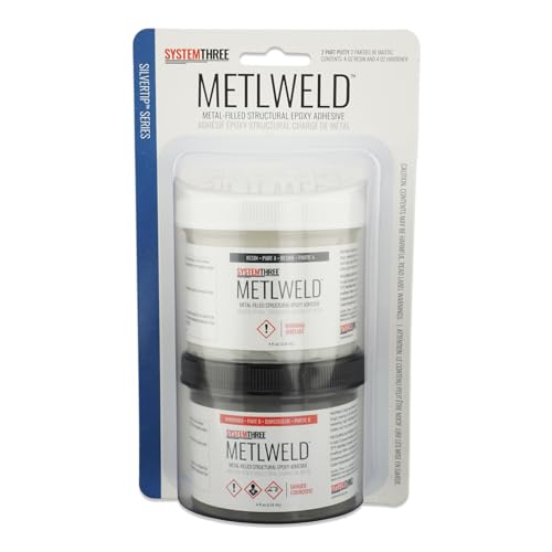 System Three MetlWeld Epoxy Adhesive, 8oz Kit - size: 1/2 Pint