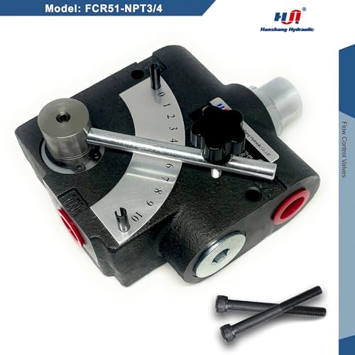 Hydraulic Adjustable Flow Directional Control Valve (3/4" NPT Port, 30 GPM, FC51 with Relief) - size: 3/4" NPT Port, 30 GPM, style: FCR51 with Relief