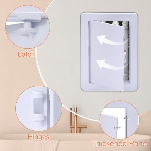 Suteck Plastic Access Panel for Drywall & Ceiling 4 x 6 Inch - size: 4 x 6 inch