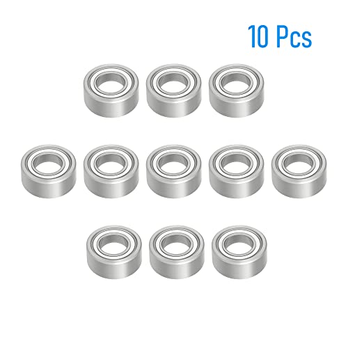 R2-5ZZ 10 PCS Miniature Deep Groove Ball Bearing ID 1/8"×OD 5/16"×Width 9/64" Double Metal Shielded Ball Bearing Chrome Steel P0 Z2 Bearing for Industrial Machine,Power Tools - size: R2-5ZZ Size 3.2×7.9×3.6mm