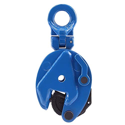 Plate Dog Lifting Clamp, 2T/4400lbs, 1" Jaw Opening, GS Certified - size: 4400 lbs