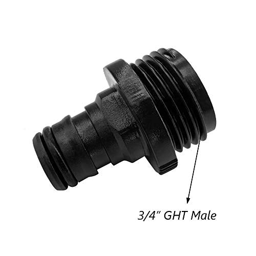 10 Pack Plastic Garden Hose Quick Connect Fittings Male