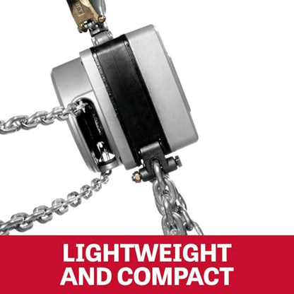 JET 1/2-Ton Aluminum Hand Chain Hoist, 30' Lift (AL100-050-30) - size: 1/2 Ton, style: 30' Lift