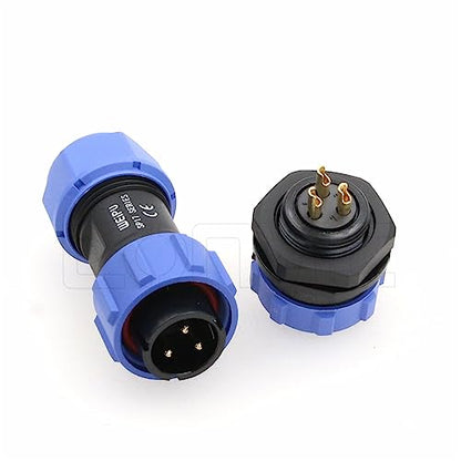 Weipu SP17 3 Pin Connector Waterproof IP68 Male Plug Female Socket Circular 6-10mm Cable Industrial Solar Electrical Connector - size: 3Pin 10A