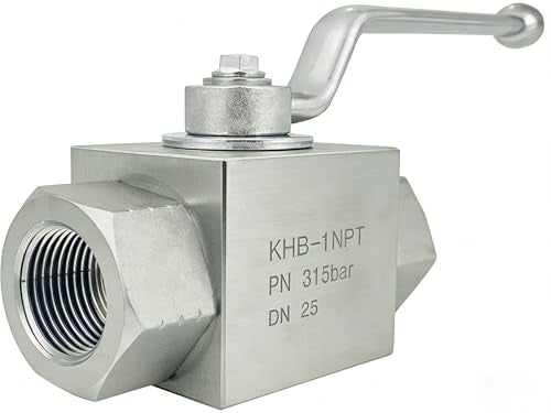 Autovo High Pressure Hydraulic Ball Valve KHB 1'' NPT,Shut-Off 2 Way Ball Valve,1" NPT Hydraulic Valve 4568 PSI - size: SR-KHB-1NPT-02-US