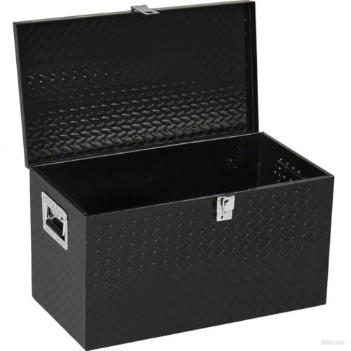 Heavy Duty Metal Portable Toolbox Tool Storage Box with Handle, Durable Tool Organizer and Chest for Mechanics, Handy Tool Case for Tools - size: 30-Inch