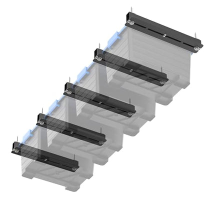 EVERHANGER Ceiling Storage Rack, Heavy Duty Overhead Storage Rack - style: For 4 Bins