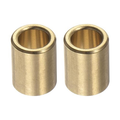 HARFINGTON 2pcs Sleeve Bearings 1/4" Bore 3/8" OD 1/2" Length Wrapped Oilless Bushing Brass Alloy for Transmission Conveyor Systems - size: 1/4" x 3/8" x 1/2"