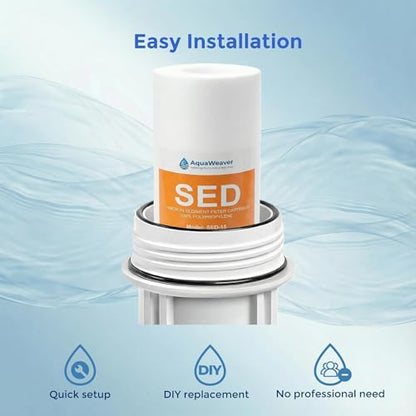 5 Micron 10" x 2.5" Sediment Water Filter Cartridge, 6 Pack