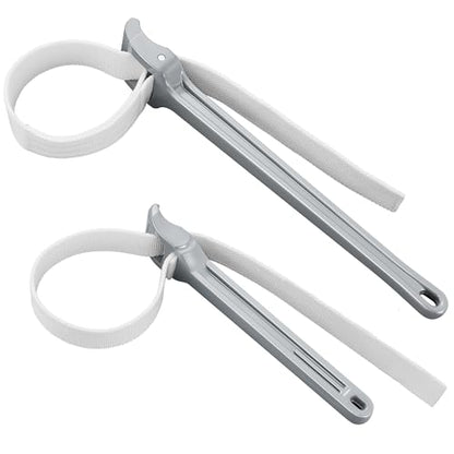 MAXPOWER Strap Wrench Set, 18" & 12" Adjustable Nylon Strap Wrenches - size: 18" & 12" Set