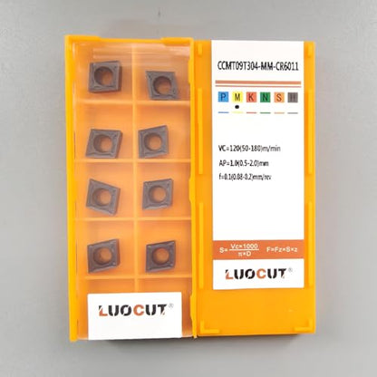 20pcs CCMT32.51 CCMT09T304 Lathe Turning Inserts for Stainless SteelCR6011 - size: 1-20P-CCMT09T304-MM-CR6011