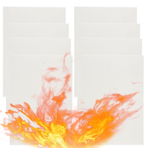 8 Pcs High Temperature Gasket Paper, Fireproof Insulation Sheet for Pellet Stove, Wood Stove, Kiln, Boiler, Forge, RV Furnace Gaskets DIY Cut, Ceramic Fiber Gasket Materialc, 7" x 10"x1/8"