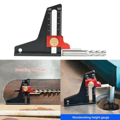 Precisions Height Gauge for Woodworking Aluminum Alloy Construction Height Measuring Tool Lockable Design Gauges Digital Gauges Woodworking Precisions Aluminum