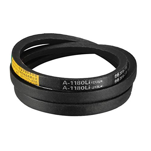 uxcell A1180 V-Belts 1180mm Inner Girth 13mm Top Width 8mm Thickness A-Section Rubber Drive Transmission Belt - size: 1180mm