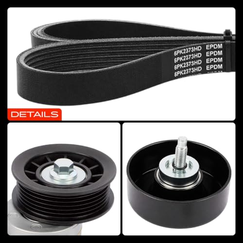 A-Premium Engine Serpentine Belt Drive Kit Compatible with Chevrolet, GMC