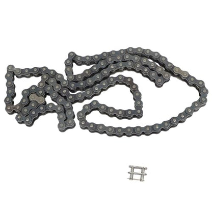 80 Roller Chain Heavy Duty 10FT Chain Comes with Connector 1 Additional Connector Carbon Steel