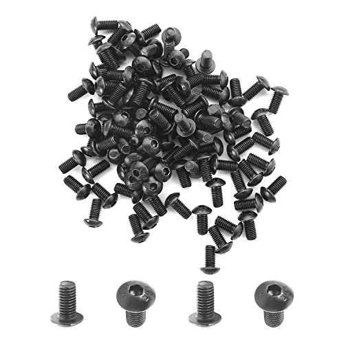 100Pcs M5 x 10mm Button Head Socket Cap Screws, Alloy Steel 10.9 Grade - size: M5 x 10mm