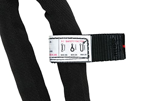 5/8" x 4' Blue Eye & Eye Synthetic Super Sling WLL (Vertical 9450/ Choker 8030/ Basket 18,900 lbs) - color: Blue: 5/8", size: 4 FT (1-Pack)