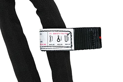 5/8" x 4' Blue Eye & Eye Synthetic Super Sling WLL (Vertical 9450/ Choker 8030/ Basket 18,900 lbs) - color: Blue: 5/8", size: 4 FT (1-Pack)