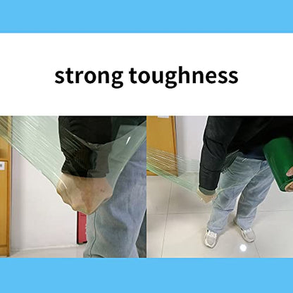 Green Plastic Wrap Stretch Film 12”×1000ft 80 Gauge Industrial Moving Wrap - color: Green 1